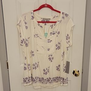 Daniel Rainn Patoka Split Neck Knit Top
